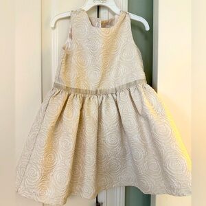 The Children's Place Cream Pleated A-Line Dress